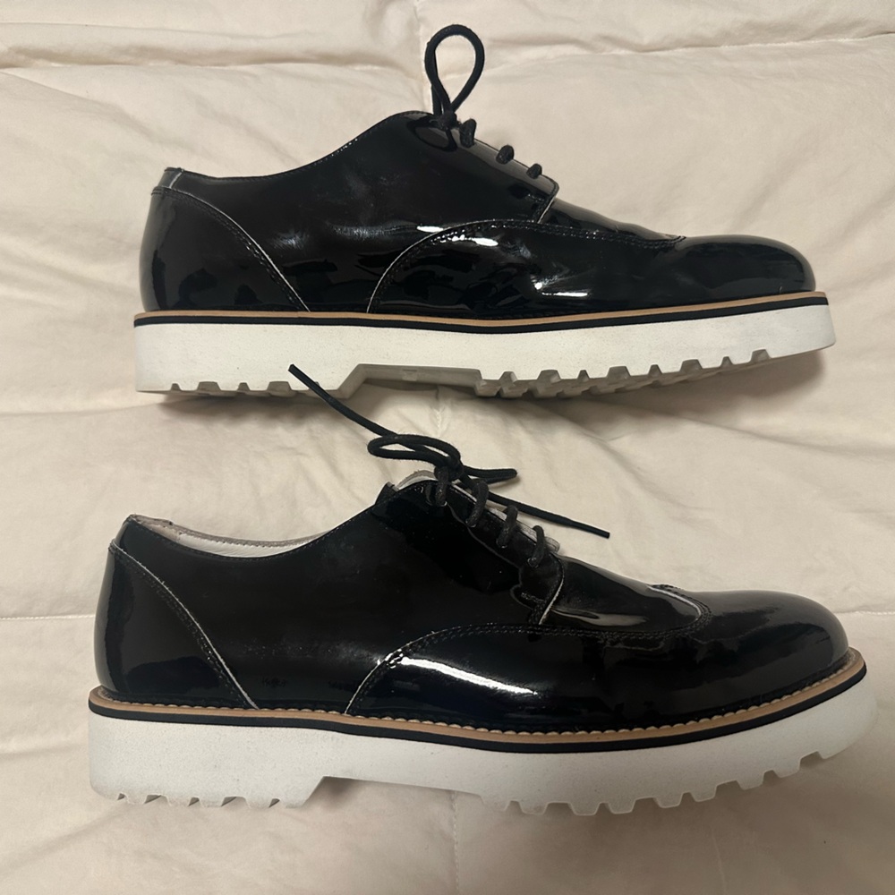 Hogan Italian Black Patent Leather Women’s Shoes - Picture 6 of 8